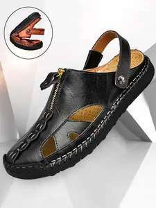 Men's Outdoor Sports Sandals, Casual Comfortable Breathable Mule Shoes, Fashionable Comfy Sandals for Beach Vacation, Simple Casual Shoes for Men, Grounding Shoes, Trendy Sandals, Summer Outdoor Sandals, Footwear Sandal, Trending Sandals