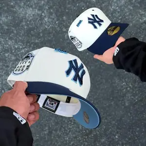 New Era New York Yankees 9FORTY A-Frame Snapback Hat – White Crown Red Brim – Adjustable MLB Baseball Cap – Streetwear Unisex Summer Edition
