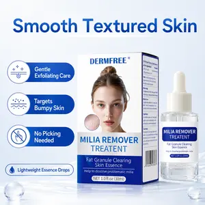 DERMFREE Smoothing Facial Serum - Lightweight, Nourishing, Gentle Exfoliating Drops for Daily Sensitive Skin, Textured & Bumpy-Looking Skin, Milia-Prone Area Care, Radiant Complexion Support