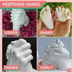 JUE-FISH Unique Christmas Gift Set for Couples, Creative Hand Mold Kit, Handicraft, Perfect for Partners, Ideal for Valentine's Day & Anniversaries