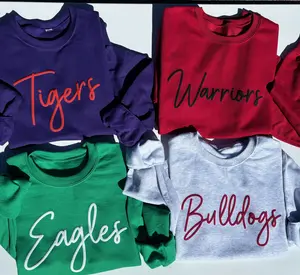 Puff Print Custom Team Personalized Sweatshirt soft sweatshirt