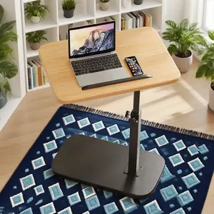 🪑 40x30cm Large Adjustable Height Desk | Portable Folding Side Table/Laptop Desk ✨ Fits Home Office, Coffee Table, Bedside/Sofa & Office Reception Area 🎁 Christmas Home Office Essential, Space-Saving Desk, TikTok Shop US