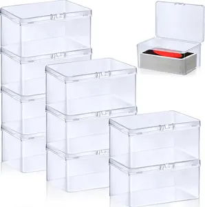 10 Pack Plastic Game Card Storage Box – High Capacity UNO Card Case, Playing Card Box for Poker, Trading Cards – Clear & Stackable Organizer