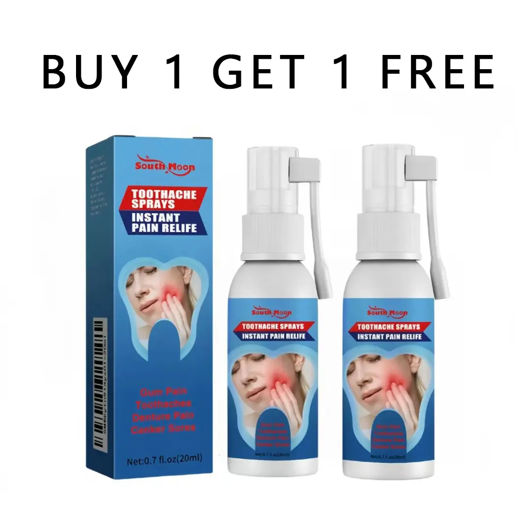 【Buy 1 Get 1 Free】Portable Dental Oral Spray - Quick-Acting Toothache & Sensitivity Support, Gum Care, Tooth Decay Prevention, Gentle Daily Mouth Gum Relief Spray, Gum Care Oral Spray