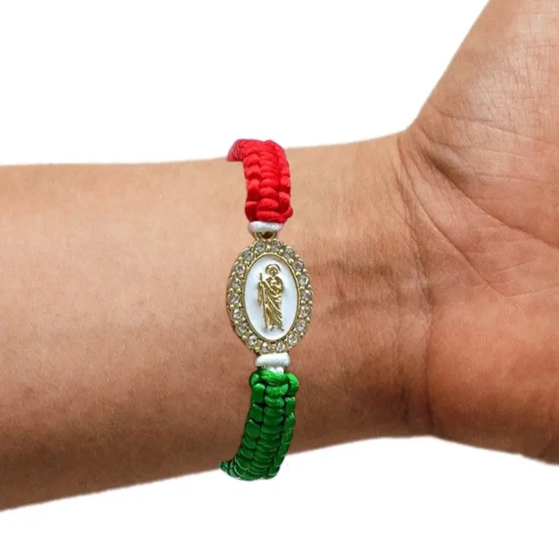 San Judas Tadeo MEXICAN Religious Bracelet for Adults