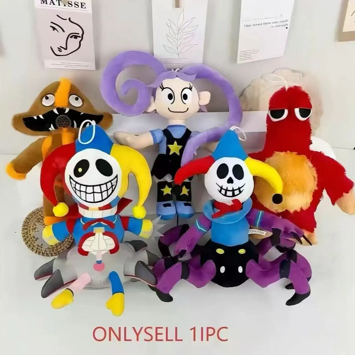 New Poppy Playtime 5 Wave Bobby Monster Clown Lily Doll Plush Toy, Cute Animal Design, Soft and Cozy Cute Stuffed Animal for Kids, Perfect Gift Idea, Huggable Stuffed Animal, Soft Adorable Stuffed