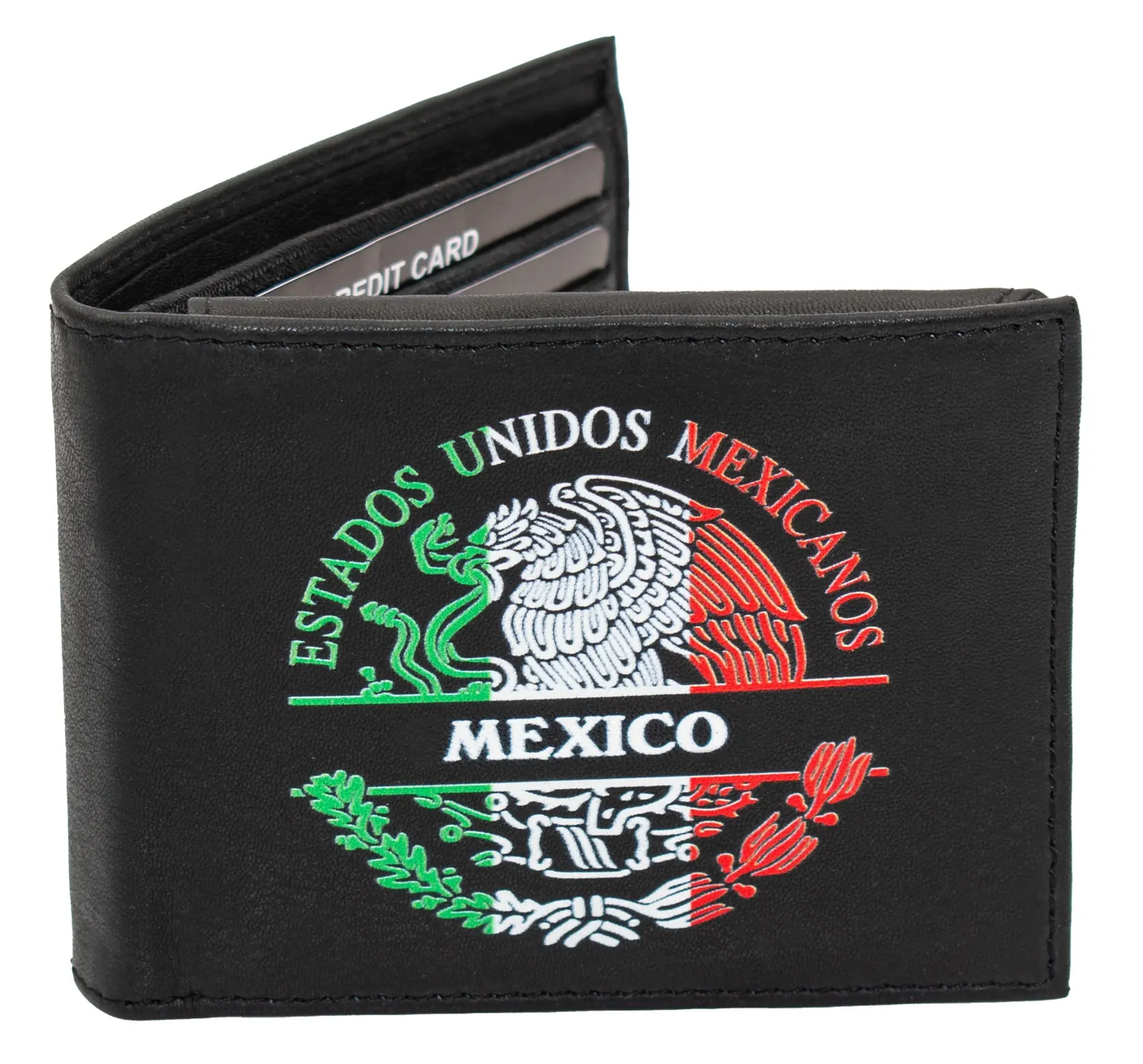 Mexico Coat of arms Men printed Wallet Real Leather Wallet Cartera Estados Billetera Mexican Flag