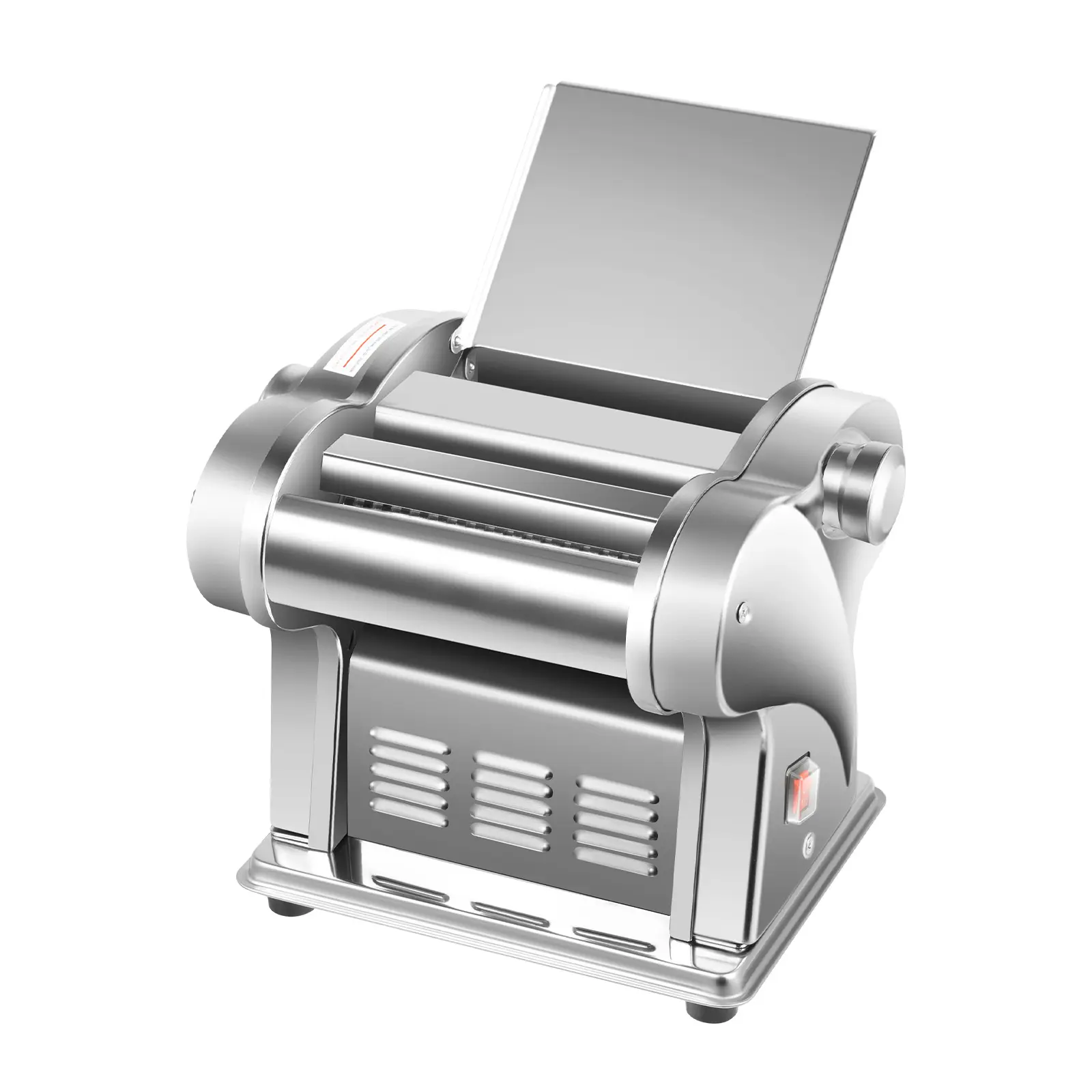 Electric Pasta Maker & Noodle Maker Kitchen Utensil - 8 Gears Adjustable Thickness (0.5-3.5mm), Stainless Steel with Electroplated Nickel, for Dumpling Wrappers, Flat Pasta Making Noodles