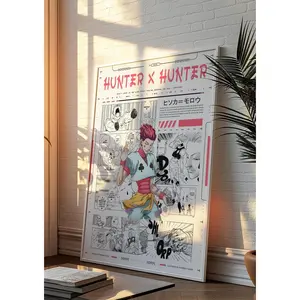Hunter x Hunter Hisoka Morrow Poster - 45% Sale on Hisoka Wall Art - Manga NO FRAME Design Decor Room