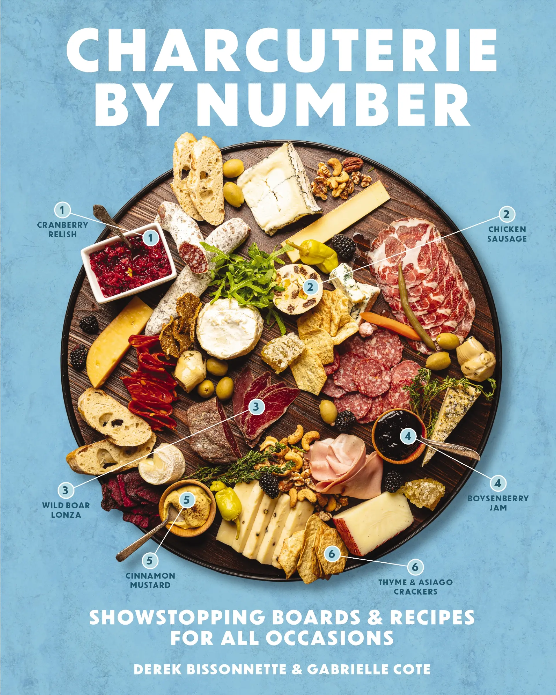 Charcuterie by Number: Showstopping Boards and   Recipes for All Occasions by Derek Bissonnette||Gabrielle Cote [Hardback Book]