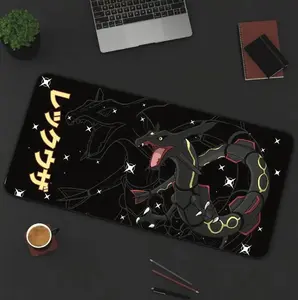 Rayquaza Pattern Desk Mat! Perfect for a Gift, Present, Holiday, Birthday! Japanese Anime