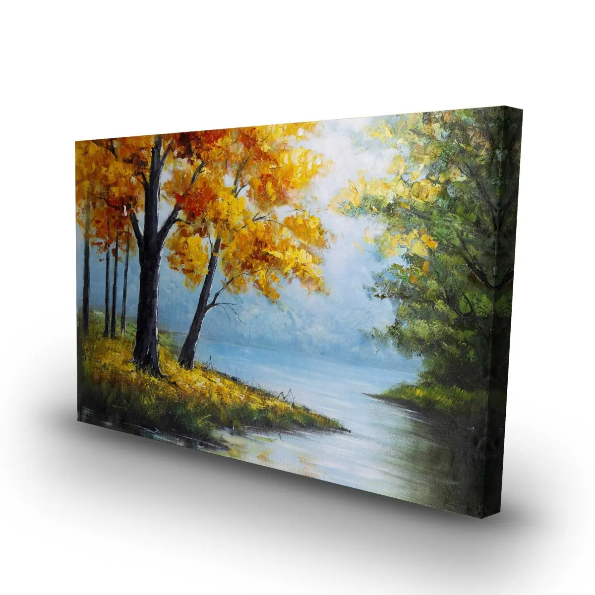 212 MAIN 24x36 in. High-Def Minimalist Nature Scene Photo Print - Contemporary Tree-Lake Modern Art Design, Artistic Home Decor Poster, Bedroom Supplies, Decor Inspo, 24 X 36 In.