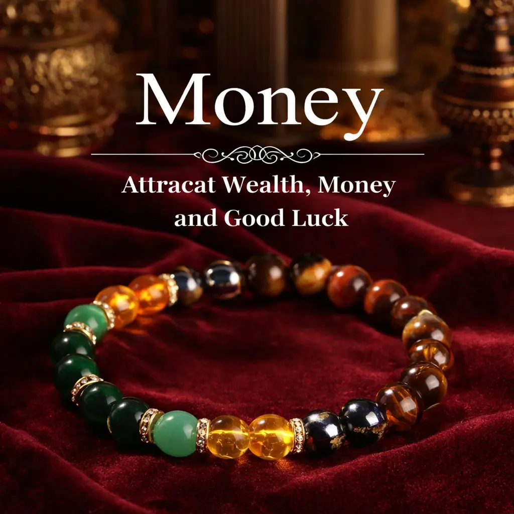 Natural Energy Bead Wealth-Attracting Bracelet｜Prosperity Magnet · Financial Fortune Enhancement