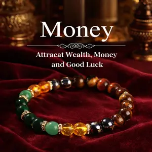 Natural Energy Bead Wealth-Attracting Bracelet｜Prosperity Magnet · Financial Fortune Enhancement