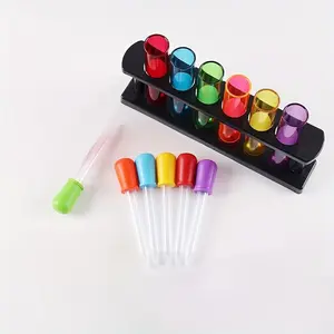 Science Experiment Kit, Colorful Test Tube & Dropper, Educational Scientific Sensory Learning Toy, Experiment Pack for Students