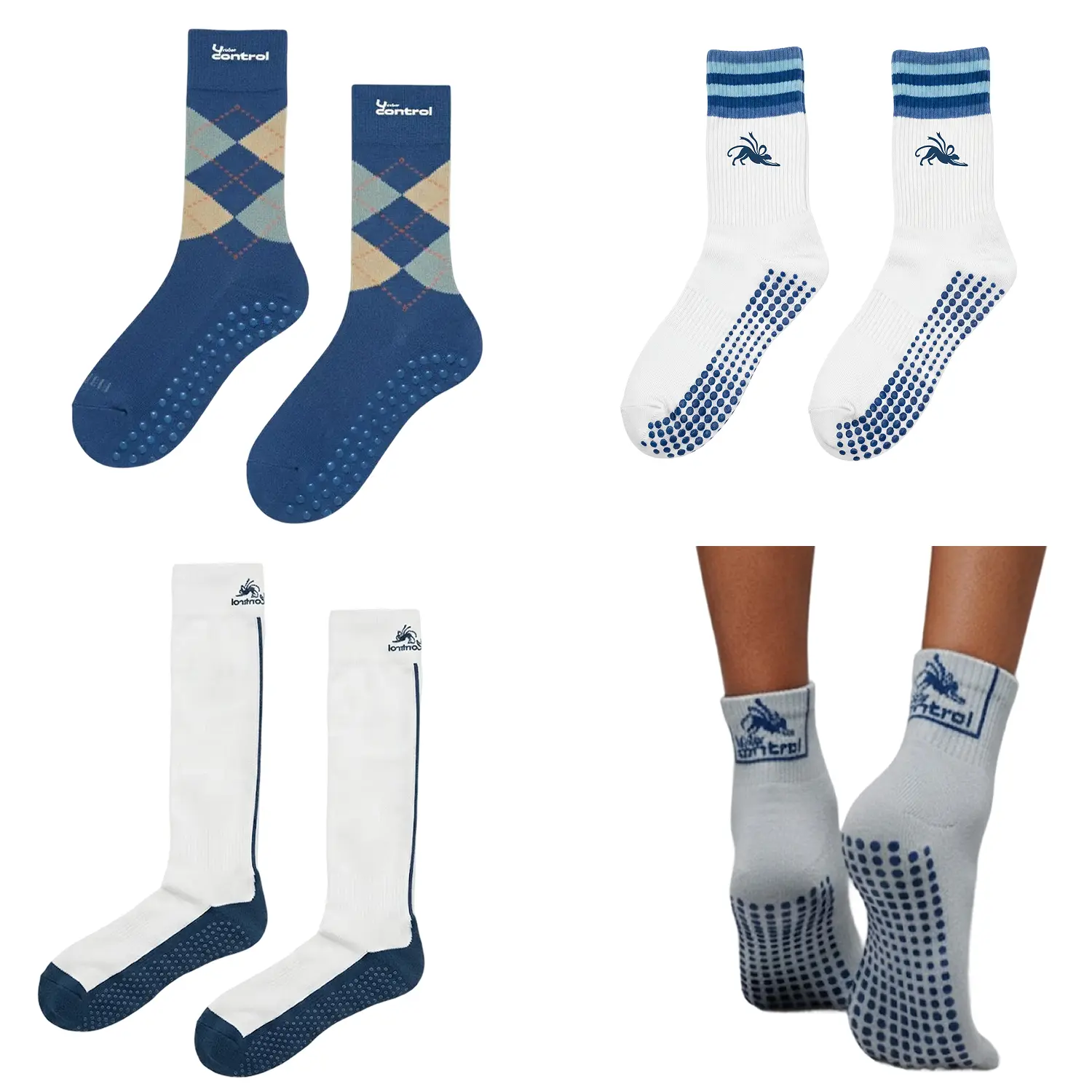 Mix & Match 3-Pack Grip Socks Bundle — Buy 3 Get 1 Free | UNDERCONTROL