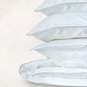 King Duvet Cover Set - Paulette Maray Signature Piped Cotton Sateen – Luxurious Long-Staple Bedding in Snow White