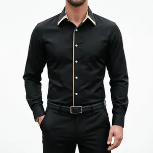 Men's long-sleeved button-down shirt; lightweight and breathable; stylish and versatile; a perfect Valentine's Day gift; suitable for all seasons.