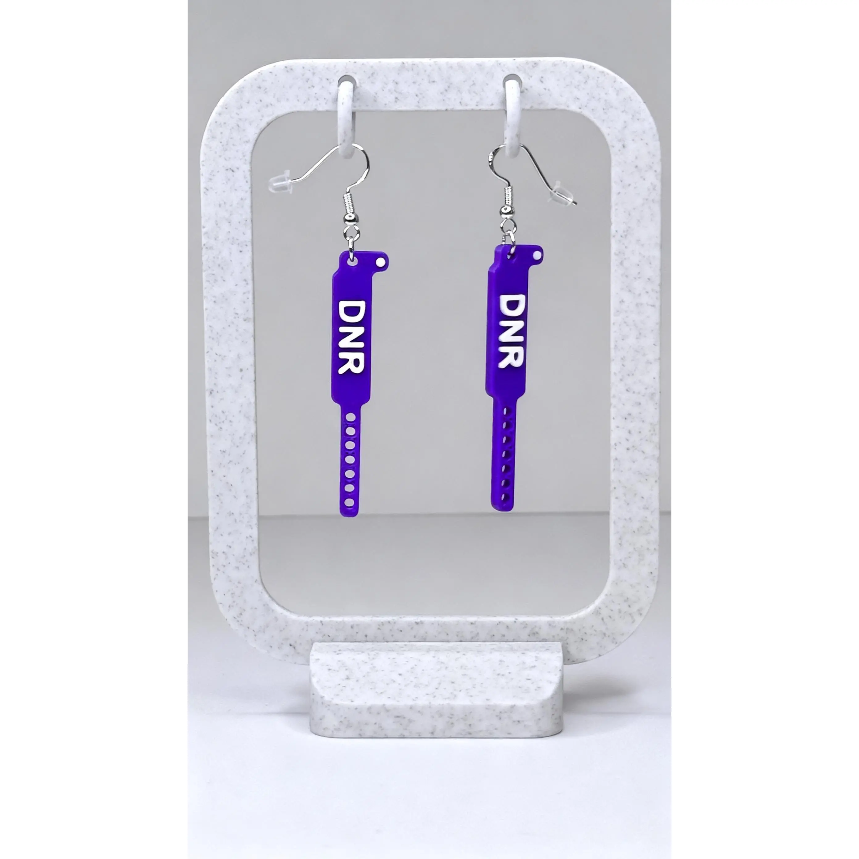 DNR Wristband - Earrings, Nurse fashion Jewelry