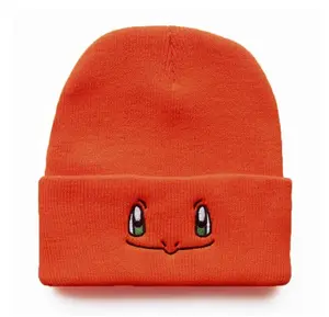 Charmander Anime Beanie Hat, Winter Hats, Fall Hats, Unisex Clothing, Gifts for Her, Gifts for Him, Father's Day, Kids, Funny, Trading Cards