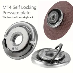 M14 self-locking nut - right-hand threaded fastener with grip, used for precision locking and quick release of angle grinders, tool accessories, angle grinder accessories, safety locking mechanisms, and durable structures