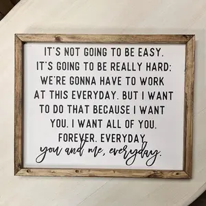 Unframed Artistic Notebook-Inspired Farmhouse Posters & Paintings, Waterproof Rustic Wall Decor, Romantic Quote Print, Multi-Size Vintage Love Sayings Home Decor for Master Bedroom, Kitchen