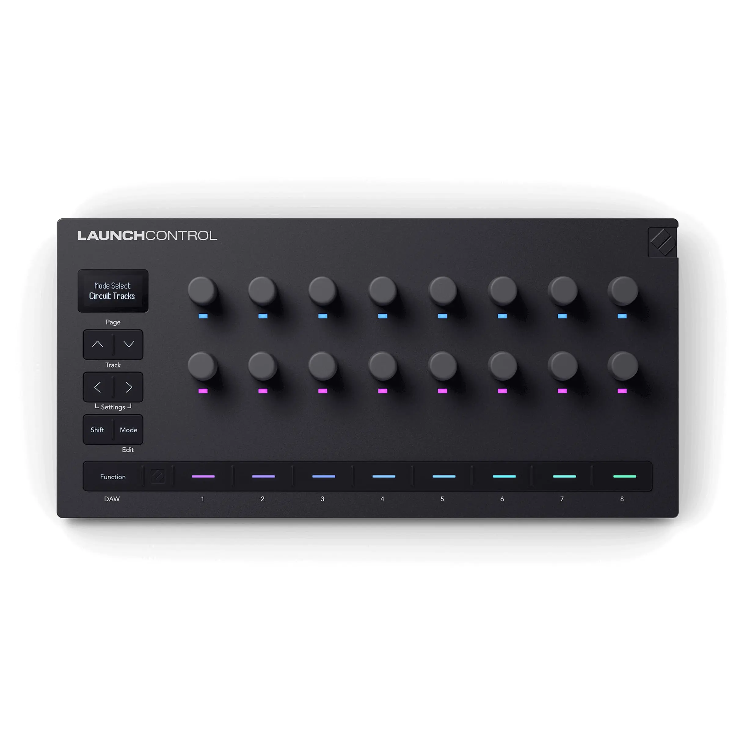 Novation Launch Control 3 – USB Powered, MIDI Control Surface for DAW and Hardware Integration with 16 Endless Encoders, 5-Pin MIDI I/O, and Music Software Bundle