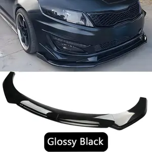 For Kia Optima 2010-2020 Front Bumper Lip Splitter Spoiler Body Kit Gloss Black