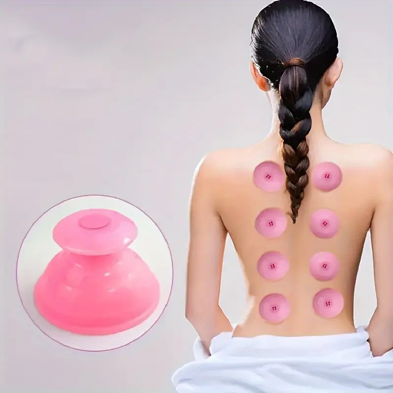 1pc, Soft Silicone Body Cupping Set - Portable, Moisture-Wicking Vacuum Suction Massager for Relaxing, Deep Tissue Therapy - Durable, Easy-to-Use