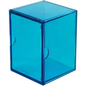 Ultra Pro Eclipse 2-Piece Deck Box: Sky Blue - Translucent Two-Piece Polystyrene Construction for Over 100 Double-Deck Cards, Secure Hold