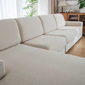 Seasonal Universal Elastic Sofa Cushion Cover, Modern Anti-Slip Design, Suitable for L-Shaped and 1-4 Seat Sofas, Living Room Protection