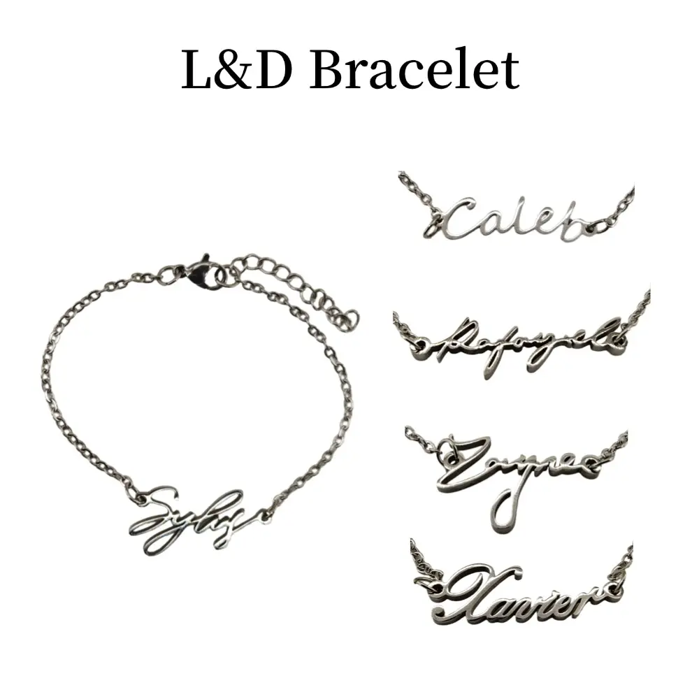 Love and Deep Space Character Design Bracelet Necklace - Fashionable Jewelry Accessories, Stainless Steel Jewelry, Accessory Wear, Character Tags for Sylus, Caleb, Rafayel, Xavier, Zayne Costume Jewelry Necklace Chain Necklace
