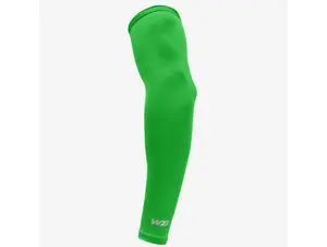 We Ball Sports Unpadded Compression Arm Sleeve, Polyester-Spandex, Seamless Fit, UPF 50+ (Green)