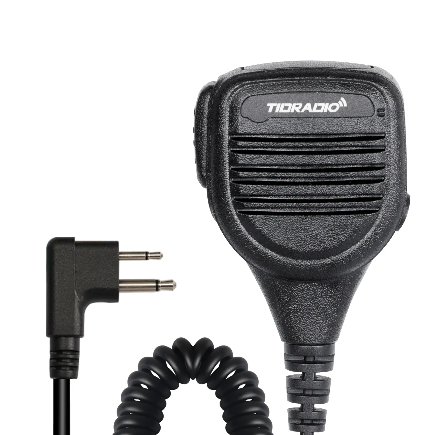 TIDRADIO 2-Pin Handheld PTT Microphone, Audio Accessory for Portable 2-Way Radios Compatible with H3, H8, UV-5R, BF-888S, UV-82, GT-3, UV-B2, BF-F8, Two Way Radio