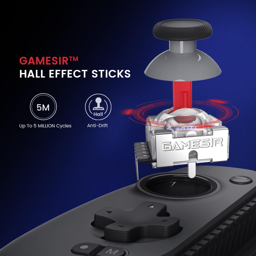 GameSir G8 Plus Galileo Bluetooth Mobile/Pad Wireless Game Controller for Android and iOS, Featuring Hall Effect Sticks & Triggers
