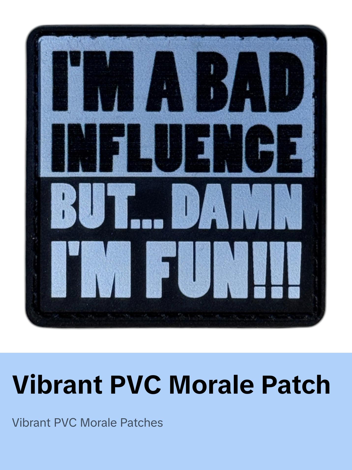 text 018 PVC MORALE PATCH