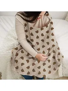 DAISY x 1pc Nursing Cover For Women, 100% Woven Fabric Breastfeeding Scarf, Printed Design, Breathable And Light-Blocking, Suitable For Stroller, Car Seat And Nursing, New Moms, 14+ Years