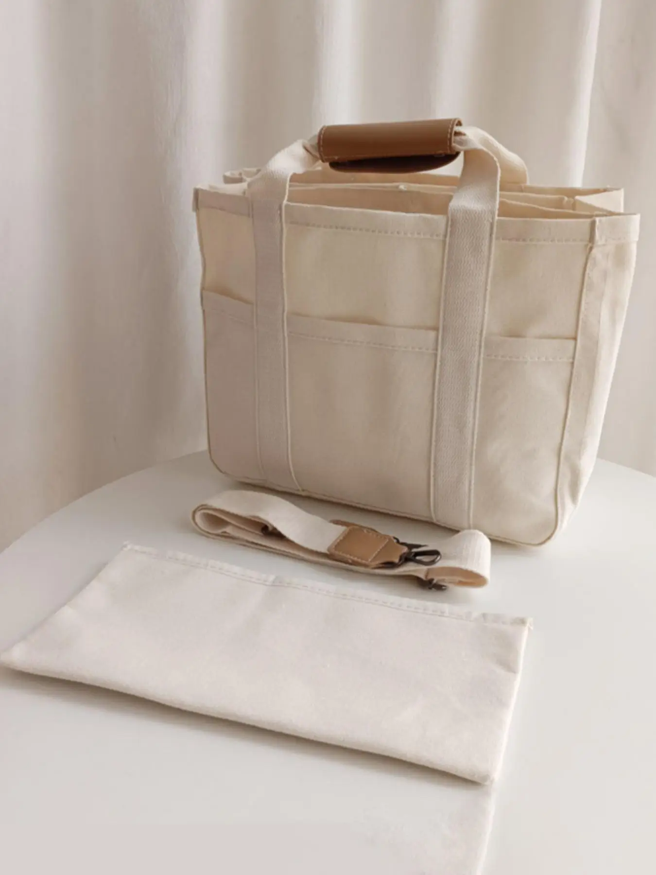 2025 Summer Everything Canvas Tote Bags for Women, Women's Solid Color Tote Bag for School, Lightweight Large Capacity Matching Shoulder Bag for Work