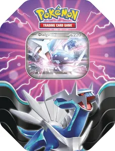 Pokemon TCG: Azure Legends Tin – Dialga ex (4 Booster Packs & 1 Foil Promo Card)