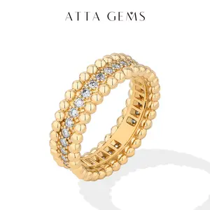 ATTAGEMS fashion design 1.7mm D Color VVS1 S925 Sterling Silver Lab-Created Moissanite Jewelry Ring Wedding Engagements Gift daily wear Anniversary R323, Wedding Rings, Rings summerwins,summerwins