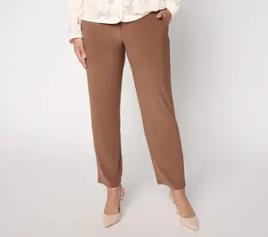 Dennis Basso Basics Regular Italia Knit Straight Leg Ankle Pant