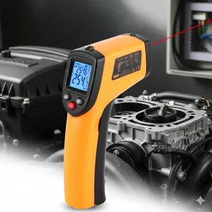 High-Precision Non-Contact Industrial Infrared Thermometer Gun | Instant Laser Temperature Reader for Automotive Repair, Electrical & HVAC Maintenance | Durable, Fast-Response Tool for Engine Diagnostics & Equipment Monitoring