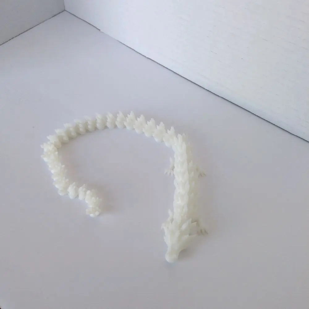 3d printed white dragon 3d printed white dragon