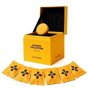 LECELORA Car Diffuser with 6 Scent Refills - Luxury Leather Vent Clip Long Lasting Car Air Freshener, Perfect Birthday Anniversary Valentines Gift for Him Her-Oud Lumiere