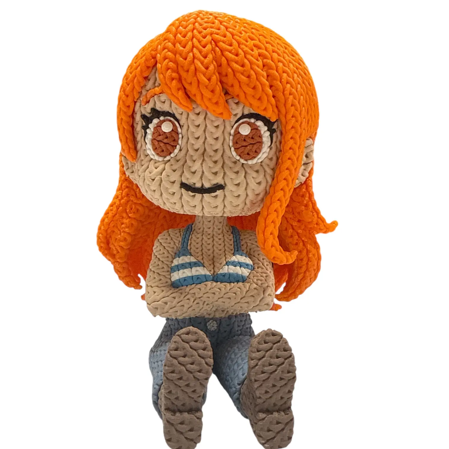 Nami Knitted Figurine - Inspired 3D Printed Collectible