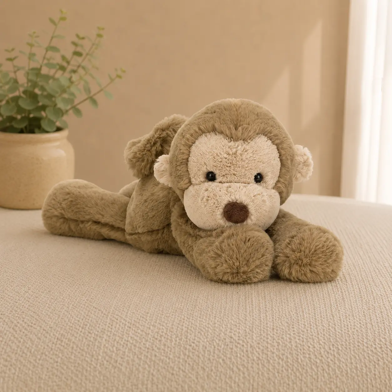 Jellycat Smudge Monkey Stuffed Animal, Medium 14 inches - Monkey Plush Toy - Classic Children's Gift Jellycat Smudge Monkey Stuffed Animal, Medium 14 inches - Monkey Plush Toy - Classic Children's Gift