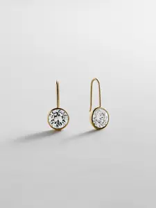 Fallon 14K Gold Bezel Earrings - 10MM Stone