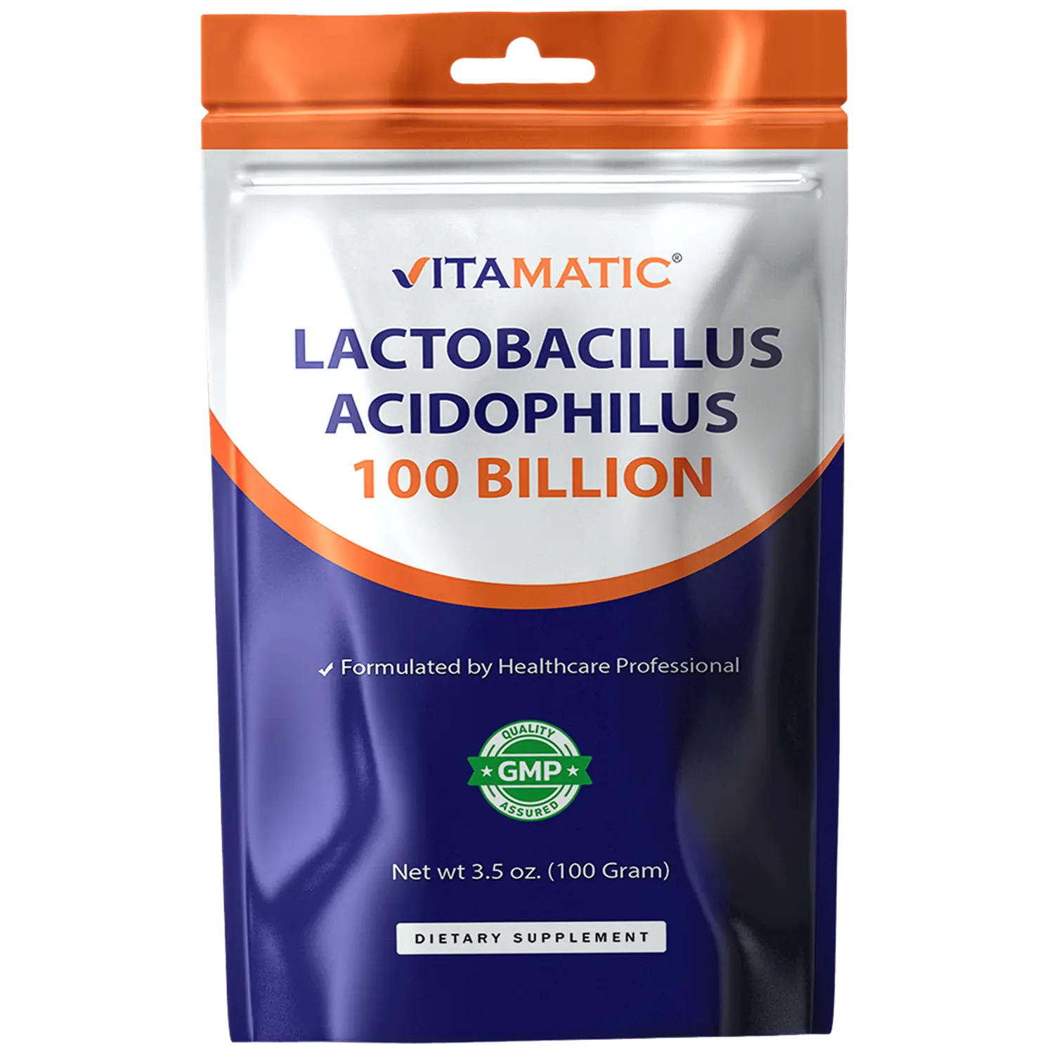 Vitamatic Lactobacillus Acidophilus Probiotic Powder - Digestive Health Support - 100 Gram (3.5 OZ) - 100 Servings Vitamatic Lactobacillus Acidophilus Probiotic Powder - Digestive Health Support - 100 Gram (3.5 OZ) - 100 Servings