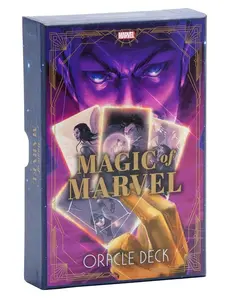Mythic Divination Oracle Cards Deck with Guidebook - Scarlet Witch-Themed Literary Tool, Original Art Paper Cards for Book Enthusiasts