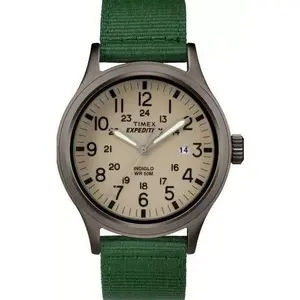 Timex Expedition Scout Tan Dial/Green Strap Mens Watch TW4B06800